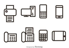 Ícones de vetor de estrutura de negócios e de negócios