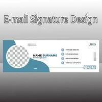 design de assinatura de e-mail vetor
