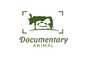 modelo de logotipo de animal documental vetor