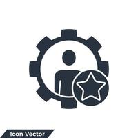 ilustração em vetor habilidade ícone logotipo. modelo de símbolo de habilidades de funcionários para coleção de design gráfico e web