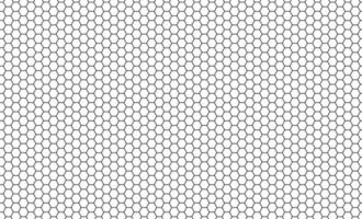 padrão sem emenda de favo de mel hexágono. textura perfeita da grade do favo de mel. textura de célula hexagonal. formas de hexágono de mel de abelha. ilustração vetorial em fundo branco vetor