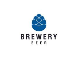 cervejaria, design de logotipo de cerveja de malte de trigo. utilizável para logotipos de negócios e branding. elemento de modelo de design de logotipo de vetor plana.