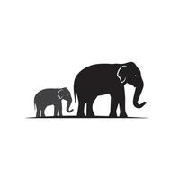design de ilustração vetorial de modelo de logotipo de elefante vetor