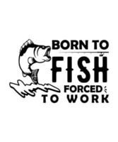 ilustração de vida de pesca vetor