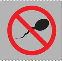ícone de preservativo espermicida em fundo branco. estilo plano. ícone de preservativo espermicida para o design do seu site, logotipo, aplicativo, ui. símbolo de espermicida. vetor