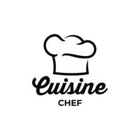 chef de cozinha come inspiração de design de logotipo retrô vintage vetor