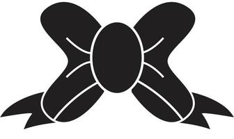 ícone de laço de fita. sinal de arco decorativo. símbolo de borboleta de arco. sinal de fita. vetor