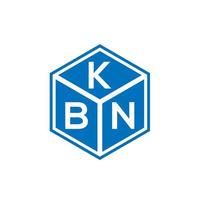 design de logotipo de letra kbn em fundo preto. conceito de logotipo de letra de iniciais criativas kbn. projeto de letra kbn. vetor