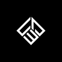 design de logotipo de carta uwd em fundo preto. conceito de logotipo de letra de iniciais criativas uwd. design de letra uwd. vetor