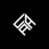 design de logotipo de letra uaa em fundo preto. uaa conceito de logotipo de letra de iniciais criativas. design de letra uaa. vetor