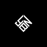 design de logotipo de carta ybn em fundo preto. conceito de logotipo de letra de iniciais criativas ybn. design de letra ybn. vetor