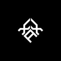 xax carta logotipo design em fundo preto. xax conceito de logotipo de letra de iniciais criativas. design de letra xax. vetor