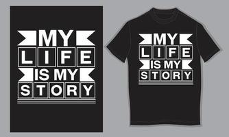 minha vida é minha história vetor