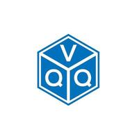 design de logotipo de letra vqq em fundo preto. conceito de logotipo de letra de iniciais criativas vqq. design de letra vqq. vetor