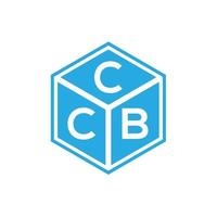 design de logotipo de carta ccb em fundo preto. conceito de logotipo de letra de iniciais criativas ccb. design de letra ccb. vetor