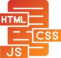 estilo de ícone html js css vetor