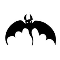 silhueta de morcego. dia das bruxas e terror vetor