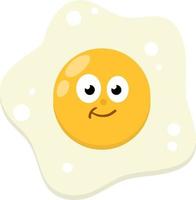 ovos mexidos. café da manhã saudável vetor
