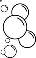 ícone de bolhas de sabão em fundo branco. estilo plano. ícone de bolhas para o design do seu site, logotipo, aplicativo, interface do usuário. símbolo de espuma de sabão. sinal de elemento de banheiro e sauna. vetor