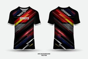 design de camisa moderno adequado para esportes, corridas, futebol e esportes eletrônicos vetor