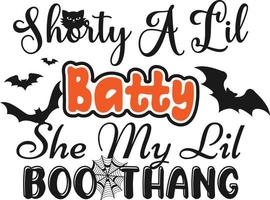 baixinha uma lil batty ela minha lil boo vetor