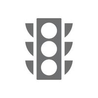 ícone sólido de semáforo de vetor cinza eps10 isolado no fundo branco. símbolo de semáforo em um estilo moderno simples e moderno para o design do seu site, interface do usuário do pictograma, logotipo e aplicativo móvel