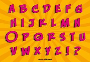 Conjunto de alfabetos com estilo estilo