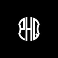 phq carta logotipo abstrato design criativo. phq design exclusivo vetor