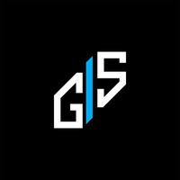 design criativo do logotipo da carta gs com gráfico vetorial vetor