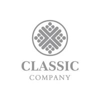 design de logotipo de ornamento clássico elegante abstrato para marca de luxo. vetor