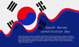 celebração do dia da independência da coreia do sul adequado para apresentação de modelo de banner vetor