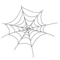 feriado de fundo de teia de aranha de halloween isolado vetor