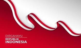 design de banner de fundo do dia da independência da indonésia. dirgahayu indonesia background designfeliz indonésia dia da independência fundo banner design. vetor