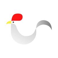 logotipo ou ícone de animal de frango vetor