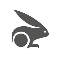 logotipo ou ícone de animal de coelho vetor