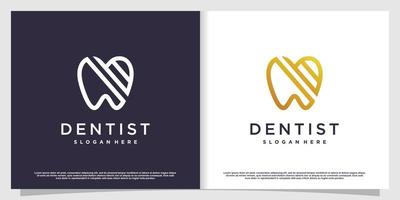 design de logotipo odontológico com vetor premium de estilo de elemento criativo parte 7