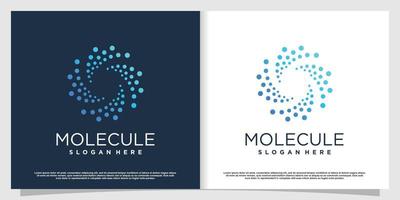 design de logotipo de molécula com conceito criativo moderno vetor premium parte 1
