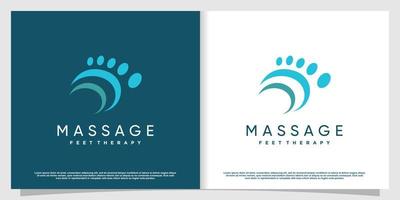 design de logotipo de massagem nos pés com estilo exclusivo criativo vetor premium parte 4