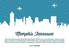 Ilustração do horizonte de Memphis Tennessee vetor