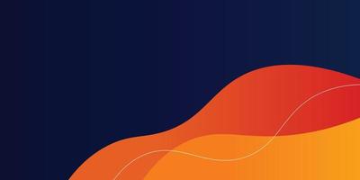 fundo abstrato azul e laranja moderno para design de apresentação, uso abstrato laranja para negócios, corporativo, instituição, pôster, modelo, festa, festivo, banner, vetor eps10, ilustração