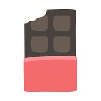 ícone de chocolate, estilo moderno de design plano mínimo, ilustração vetorial vetor