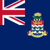 bandeira das ilhas cayman, cores oficiais. ilustração vetorial. vetor