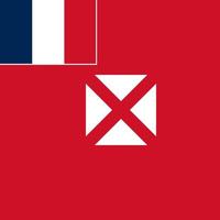 bandeira de wallis e futuna, cores oficiais. ilustração vetorial. vetor