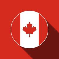 país Canadá. bandeira do Canada. ilustração vetorial. vetor