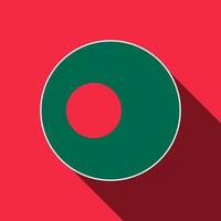 país bangladesh. bandeira do banglades. ilustração vetorial. vetor