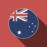 país austrália. bandeira da austrália. ilustração vetorial. vetor