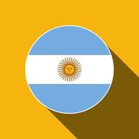 país argentina. bandeira argentina. ilustração vetorial. vetor