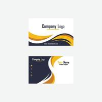 ilustração de design de cartão de visita simples e legal adequada para um cartão de visita da empresa e outros vetor