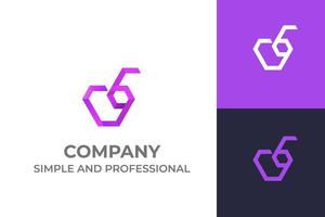 logotipo profissional para estúdio criativo de negócios vetor