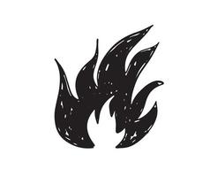 adobe ilustrador artworkbonfire set, ilustração desenhada à mão, chama, queima. vetor